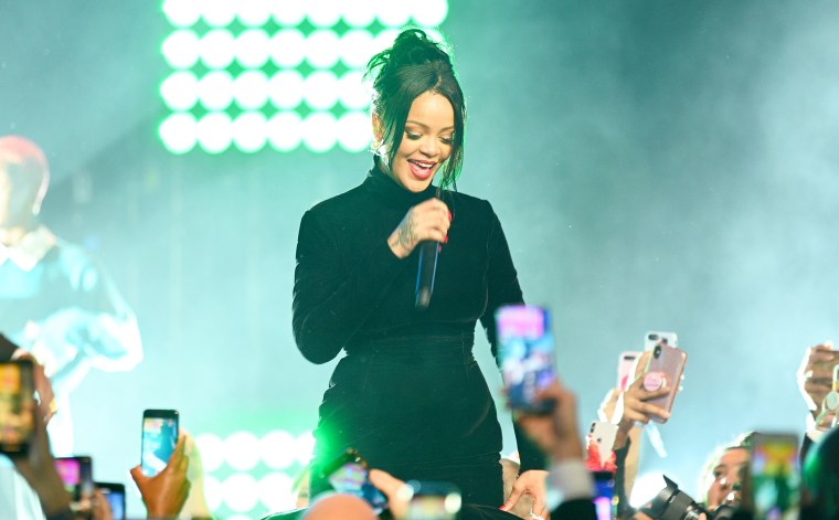 Rihanna performs during her 5th Annual Diamond Ball Benefitting The Clara Lionel Foundation.
