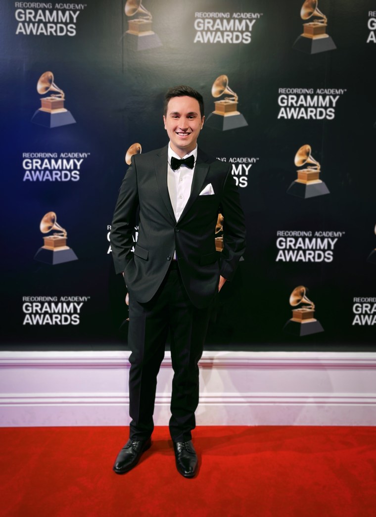 Cameron Carlson at the Grammy's