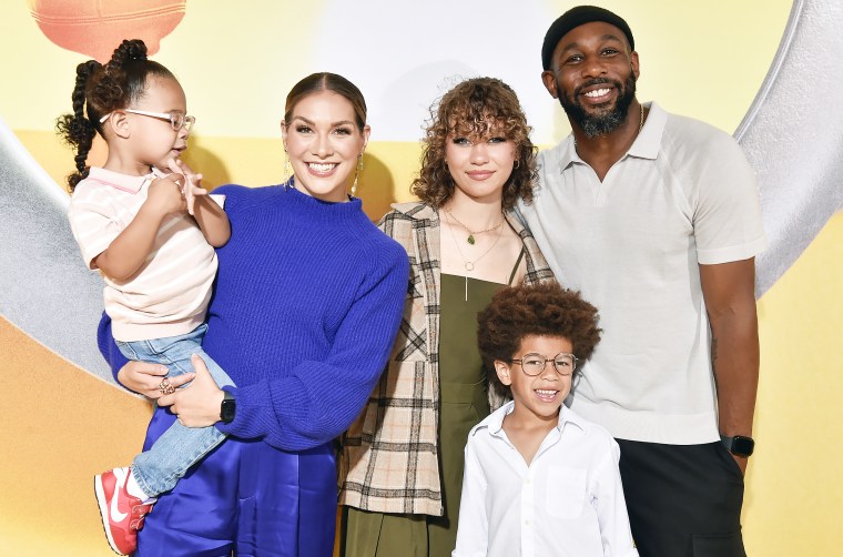 Zaia Boss, Allison Holker, Weslie Fowler, Maddox Laurel Boss, and Stephen "tWitch" Boss.