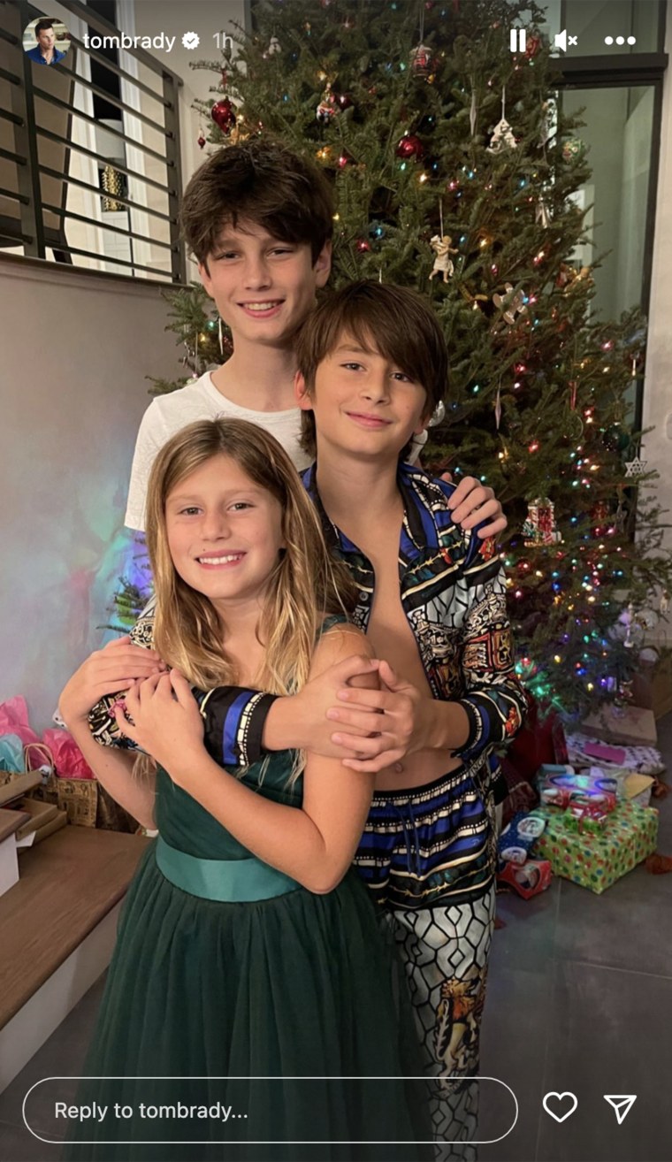 Jack, Benjamin and Vivian share a fun moment together at Christmas. 