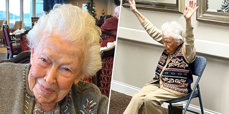 Jean Bailey is 102 years old and makes exercise a key part of her healthy routine. She leads exercise classes for other residents of her building four times a week.