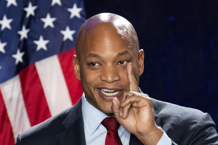 BALTIMORE - MARCH 1: Gov. Wes Moore, D-Md., speaks at the House Democrats 2023 Issues Conference in Baltimore, Md., on Wednesday, March 1, 2023. (Bill Clark/CQ Roll Call via AP Images)