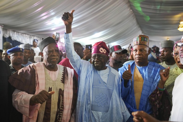 Ruling party candidate Bola Tinubu becomes Nigeria’s president-elect after disputed election.