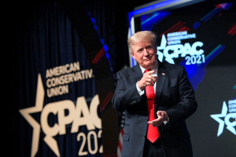 Former President Donald Trump at CPAC in Dallas on July 11, 2021.