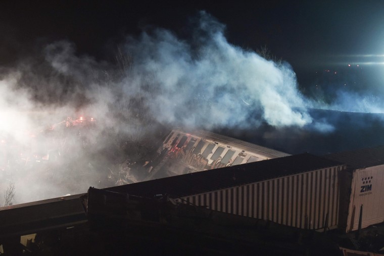 At least 29 people were killed and another 85 injured after a collision between two trains caused a derailment near the Greek city of Larissa late Tuesday night, February 28, 2023, authorities said.
