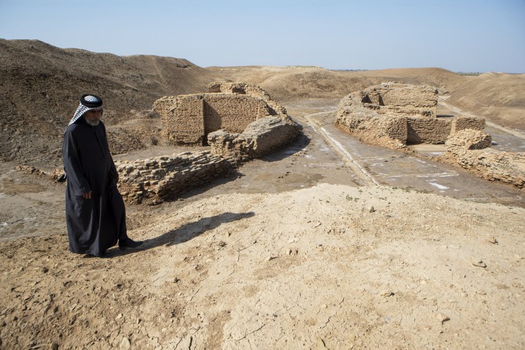 A bridge, some 4,000 years-old is seen by the ancient city-state of Lagash, near Nasiriyah, Iraq