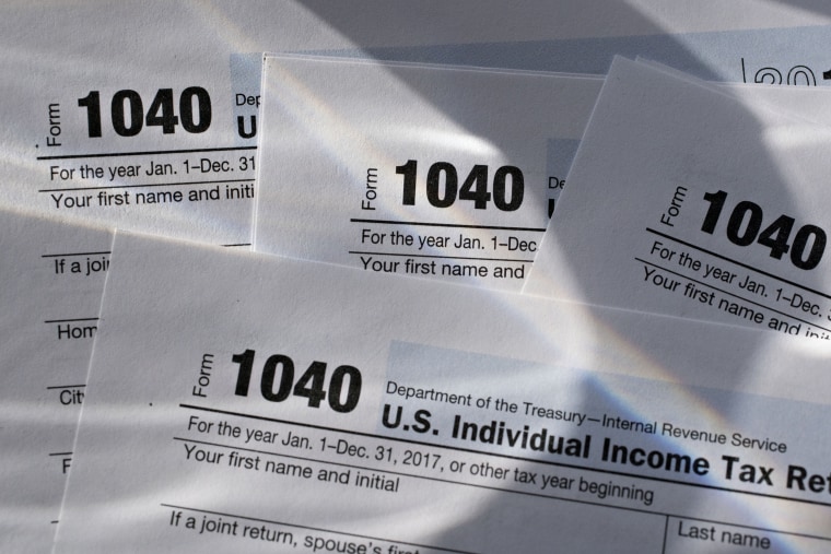 U.S. Department of the Treasury Internal Revenue Service (IRS) 1040 Individual Income Tax forms