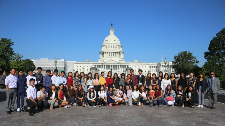 Members of Indiana’s Burmese Community Institute during a group trip to Washington D.C. Courtesy Burmese Community Institute.