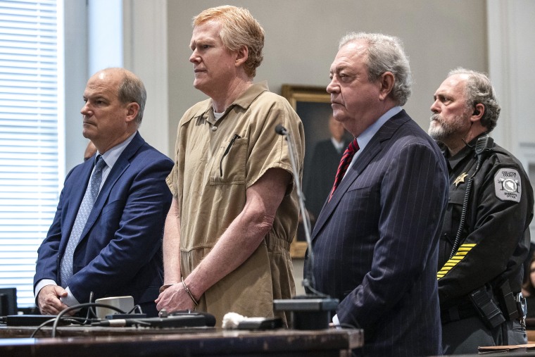 Image: Alex Murdaugh during his sentencing at the Colleton County Courthouse in Walterboro, S.C., on March 3, 2023.