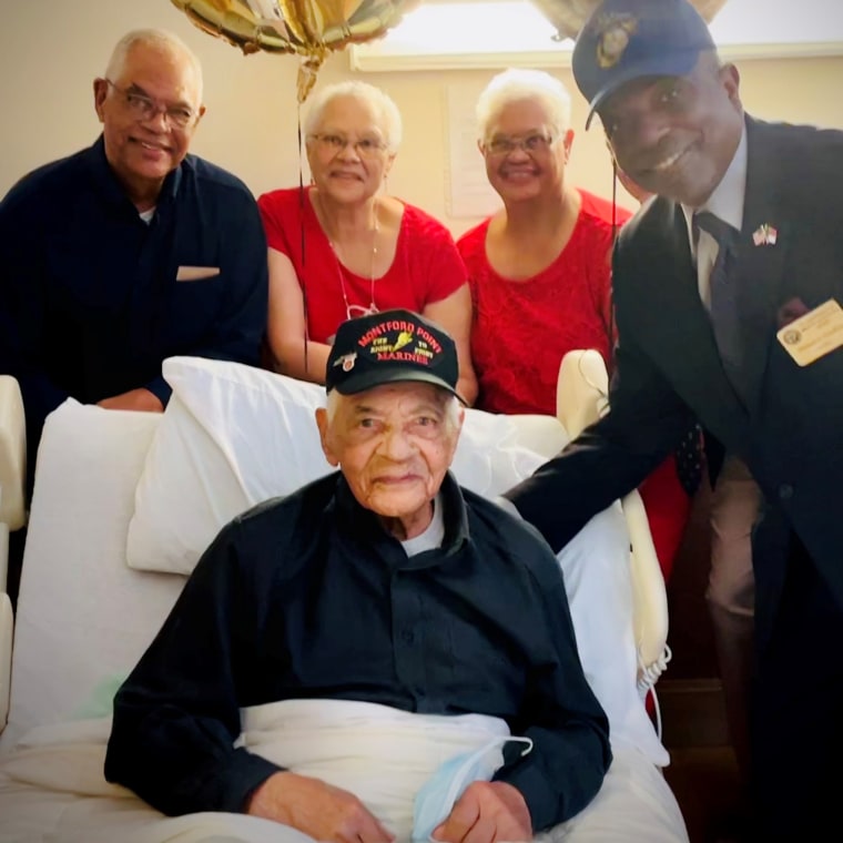 The North Carolina Department of Military and Veterans Affairs honors Cosmas Eaglin.