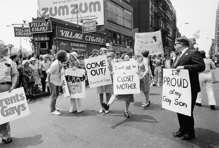 Gay Pride Demonstrators With Signs