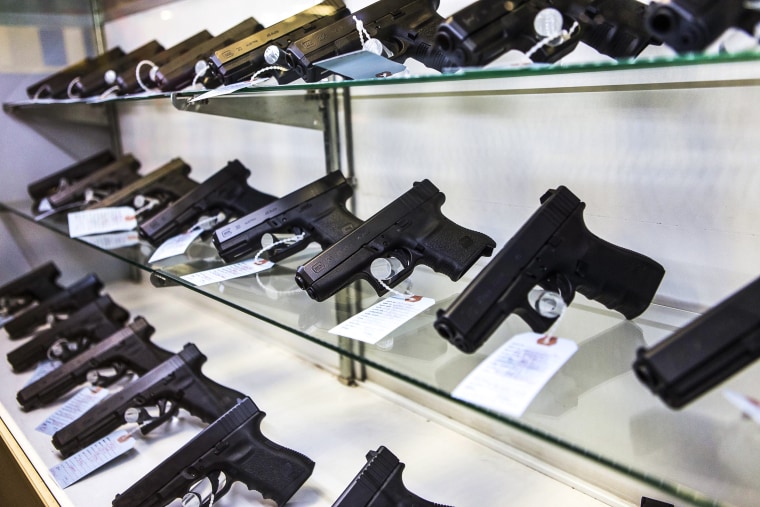 Handguns at Metro Shooting Supplies on Nov. 16, 2014 in Bridgeton, Mo.