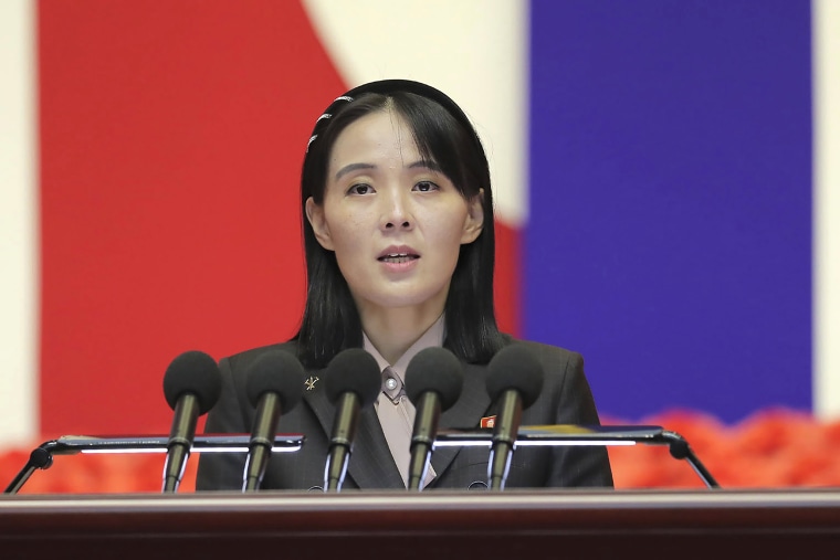 Kim Yo Jong, sister of North Korean leader Kim Jong Un, in Pyongyang last year.