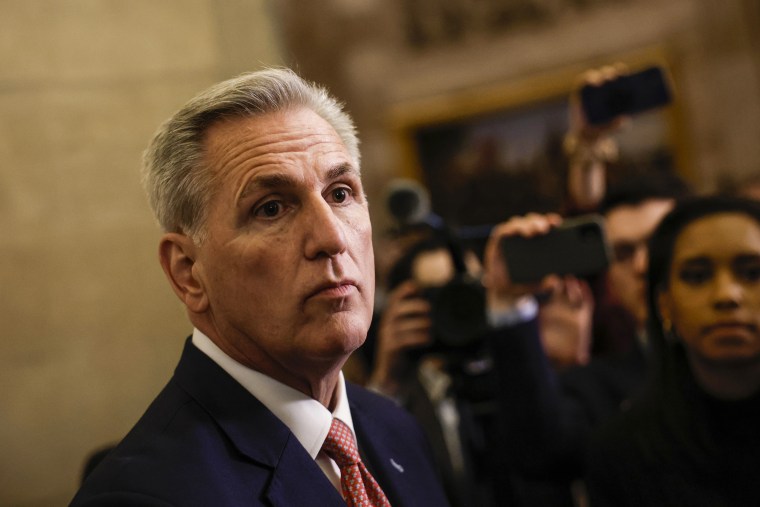 Speaker of the House Kevin McCarthy, R-Calif., at the Capitol on March 7, 2023.