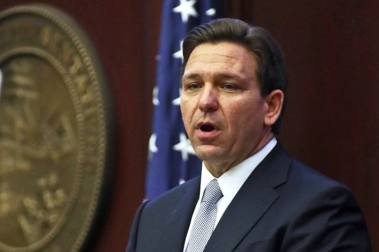 Gov. Ron DeSantis speaks during his State of the State address
