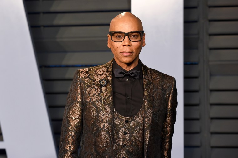 RuPaul attends the 2018 Vanity Fair Oscar Party Hosted by Radhika Jones - Arrivals at the Wallis Annenberg Center for the Performing Arts on March 4, 2018 in Beverly Hills, CA.