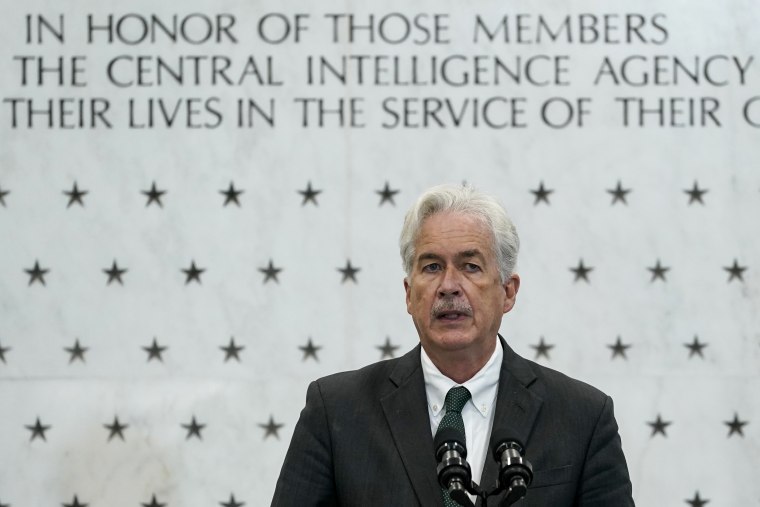 CIA Director William Burns speaks at the agency's headquarters in Langley, Va., July 8, 2022.