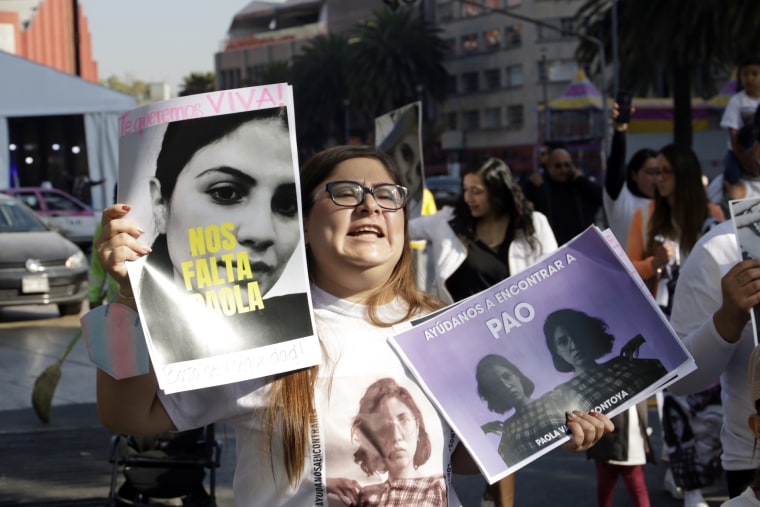 Family of missing persons demand assistance and action from the Mexican government, Mexico City