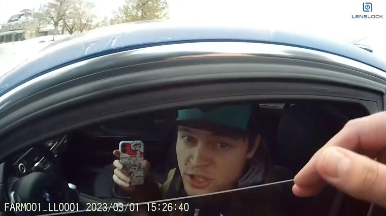 Body camera footage of Chase Allen moments before he was fatally shot by Farmington police