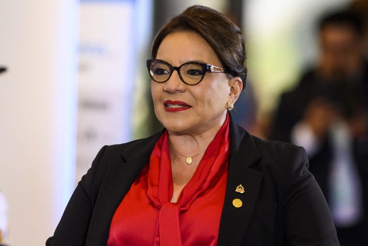 Honduran President Xiomara Castro in Buenos Aires, Argentina, on Jan. 24, 2023.