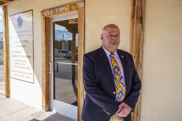 City manager Bruce Swingle, 62, in Truth or Consequences, N.M., which says it needs $150 million to overhaul its aging water conveyance system. 