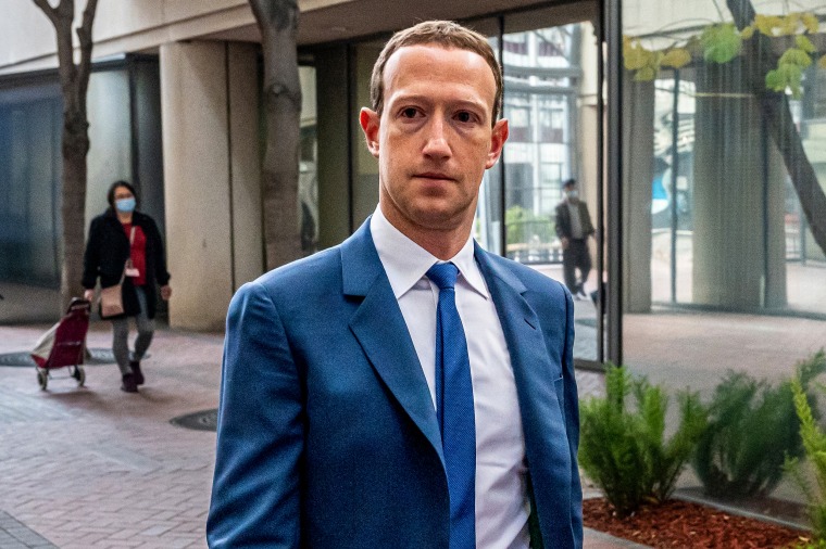 Mark Zuckerberg, chief executive officer of Meta, arrives at federal court in San Jose, Calif., on Dec. 20, 2022.