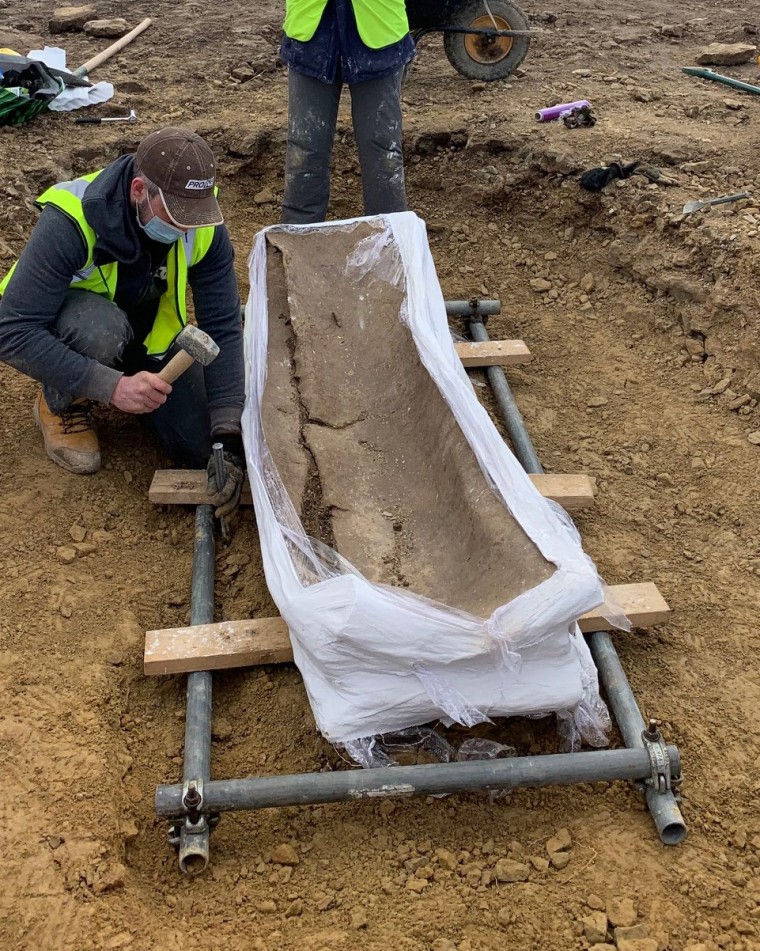 An extremely rare lead coffin discovered at a dig near Leeds, England, could shed light on a little-understood period of British history.