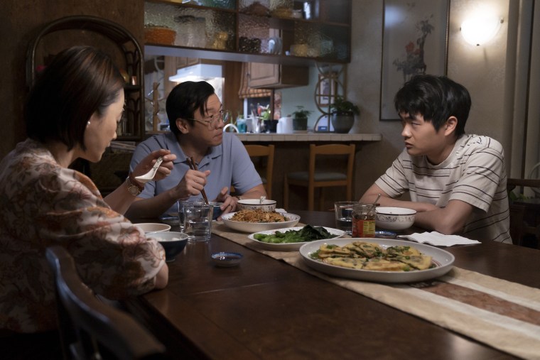 From left, Yeo Yann Yann, Chin Han, and Ben Wang in "American Born Chinese".