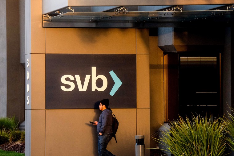 Silicon Valley Bank's headquarters in Santa Clara, Calif., on March 13, 2023.