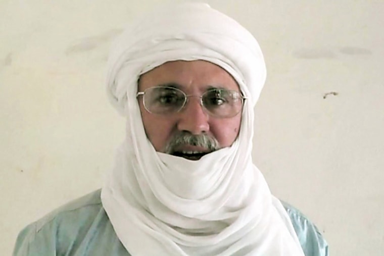 U.S. aid worker Jeffery Woodke introduces his NGO in Abalak, Niger, two days before he was captured in October 2016.