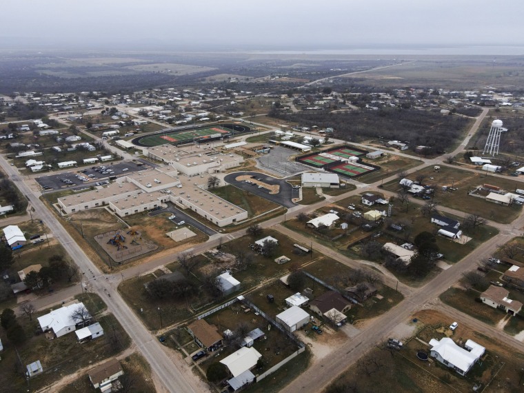 Robert Lee ISD’s campus sits right in the heart of the town of Robert Lee, Texas on March 9, 2023.