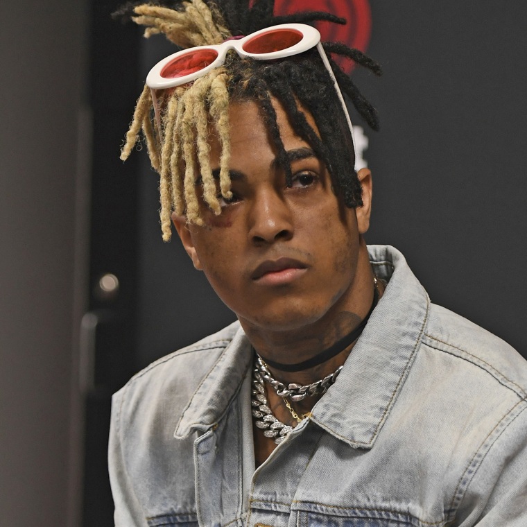 XXXTentacion visits a radio station in Fort Lauderdale, Fla., in 2017.
