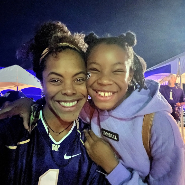 Natalie Stanback with her daughter Nadia.