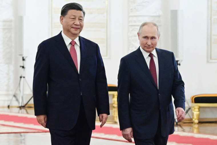 Putin Xi meeting in Moscow