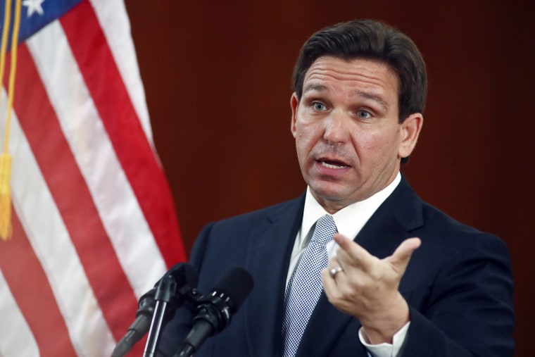 Gov. Ron DeSantis speaks during his State of the State address
