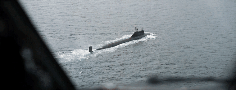 The Norwegian government released video to NBC News showing this Russian nuclear attack submarine off its coast