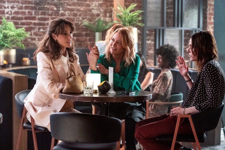 Jennifer Beals as Bette, Laurel Holloman as Tina and Kate Moennig as Shane in “The L Word: Generation Q.”