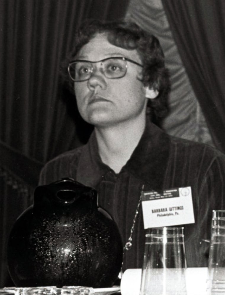 Barbara Gittings at the American Psychiatric Association’s 1972 national convention in Dallas.