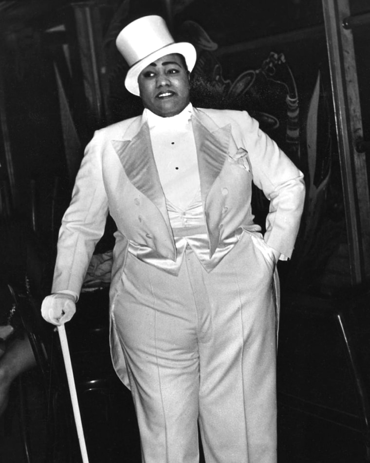 Gladys Bentley backstage at the Ubangi Club in New York City