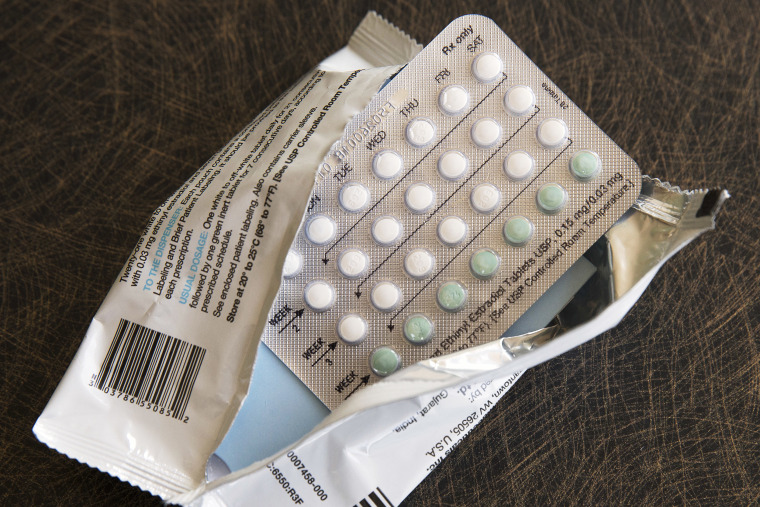A one-month dosage of hormonal birth control pills.