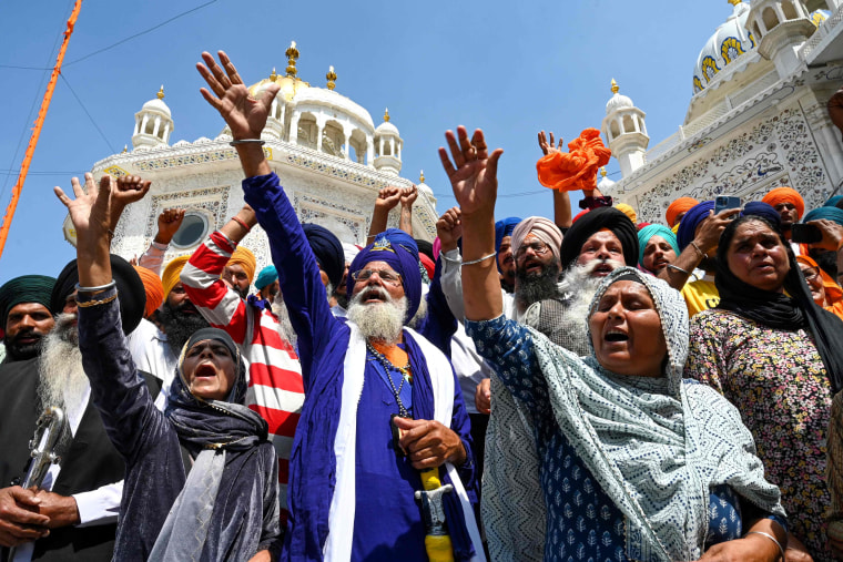 Amritpal Singh proteste en Inde