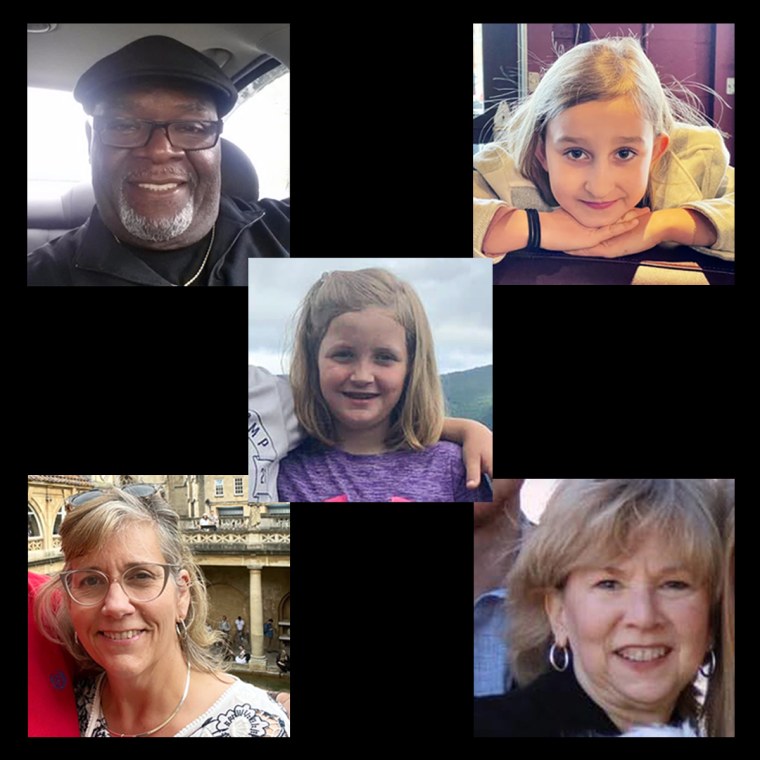 From top left: Michael Hill and Evelyn Dieckhaus. Middle: Hallie Scruggs. From bottom left: Katherine Koonce and Cynthia Peak.