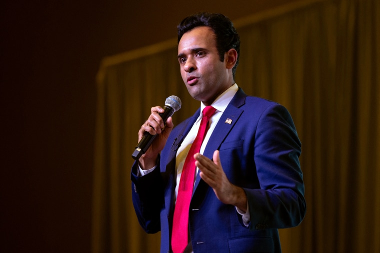 Vivek Ramaswamy during the Vision 2024 National Conservative Forum in Charleston, S.C.