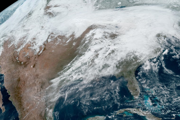 Weather over the continental United States on Mar. 31, 2023.