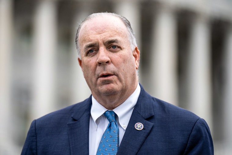 Image: Dan Kildee, D-Mich., outside the Capitol on March 31, 2022.