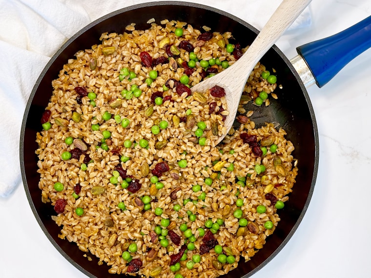 Joy Bauer's Farro Pilaf.