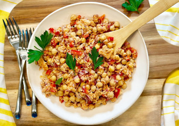 Joy Bauer's Wild Salmon and Chickpea Salad