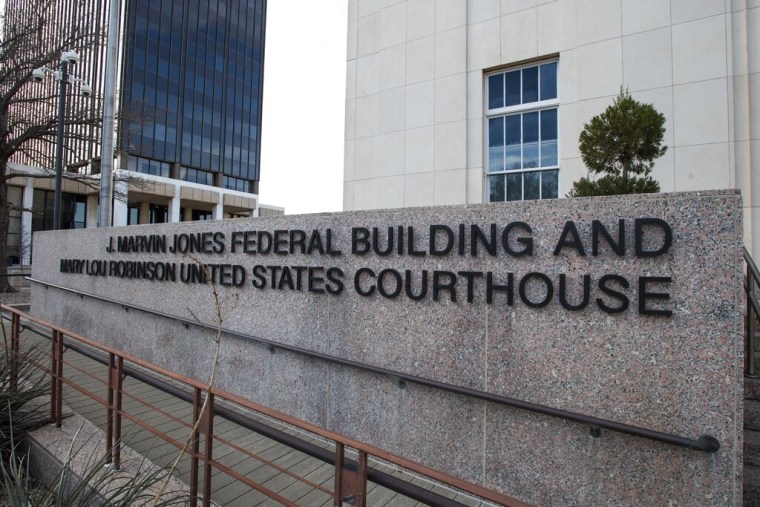 El edificio federal J. Marvin Jones y Corte Mary Lou Robinson, en Amarillo, Texas, donde el juez federal Matthew Kacsmaryk decidirá el caso sobre la píldora abortiva.
