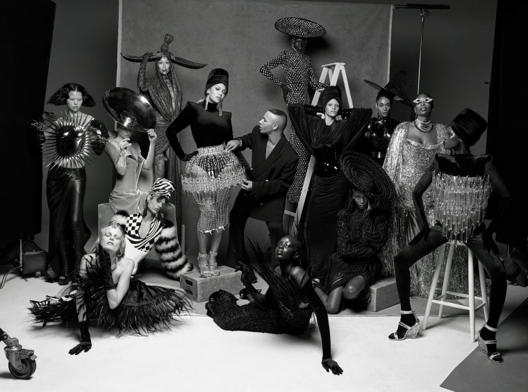 Beyoncé and designer Olivier Rousteing co-created 16 outfits featured in Vogue France, each representing a "Renaissance" track.