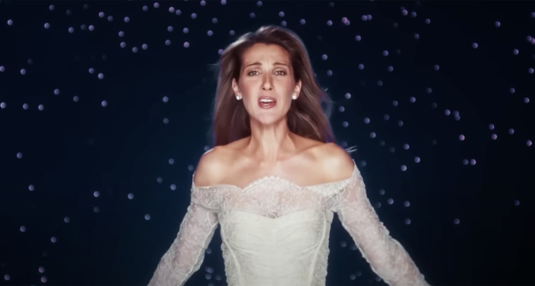 Celine Dion is a vision in the remastered video.